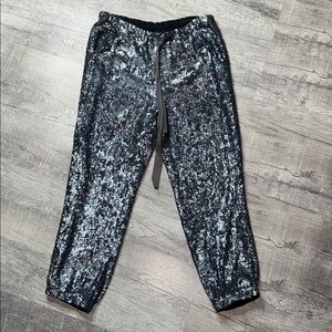 J.Crew Collection Pull-on Sequin Ankle Joggers